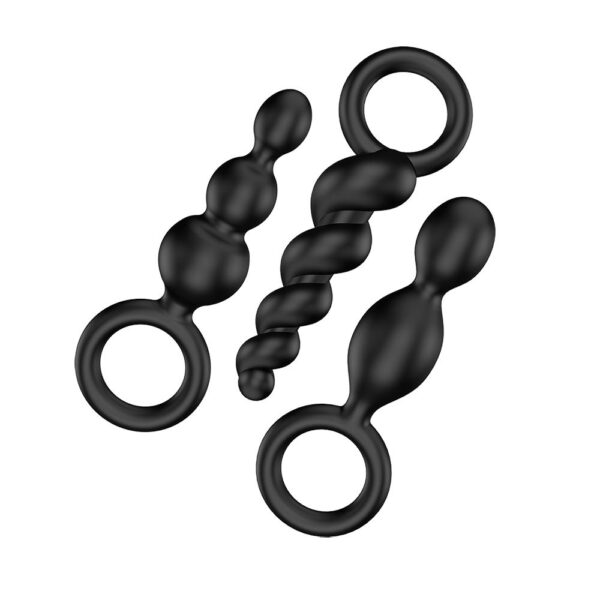 Satisfyer Booty Call Set Of 3 Black Anal Plugs - Image 2