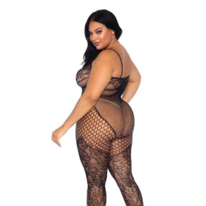 Leg Avenue Lace and Net Body Stocking UK 18 to 22