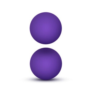 Luxe Purple Double O Kegel Balls Weighted 0.8 Ounce