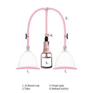 Pumped Breast Pump Medium Rose Gold