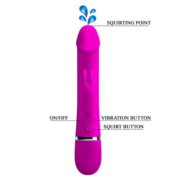 Rechargeable Squirting Rabbit Vibrator - Image 4